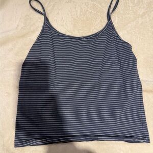 Brandy Striped Navy Blue Women's Top
